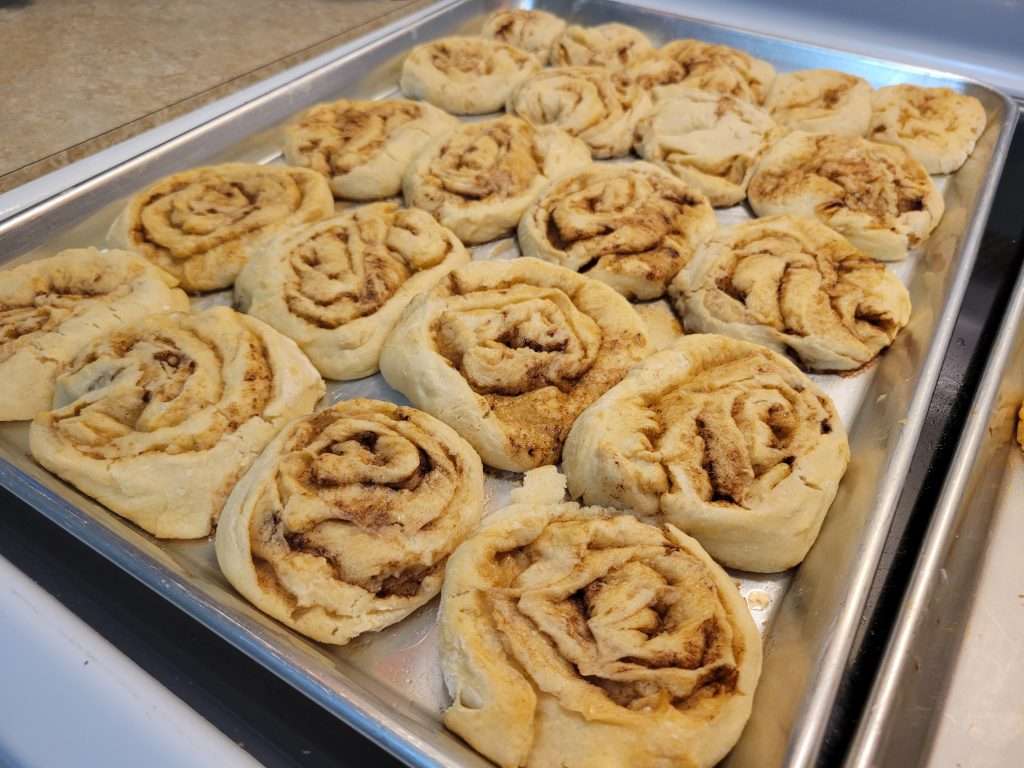 Cinnamon Rolls fresh out of the oven